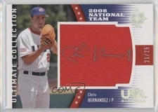 2008 Ultimate Collection USA Jersey Auto /25 Chris Hernandez #USA-CH Auto