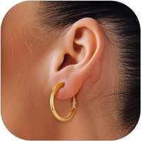 Ohrringe Creolen Edelstahl Huggie Hoop 20-100Mm HautverträGlich Damen Ohrschmuck