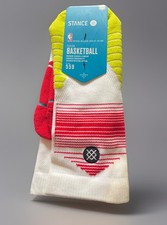 Official On Court NBA Fusion Basketball Stance socks crew hawks MENS Medium M