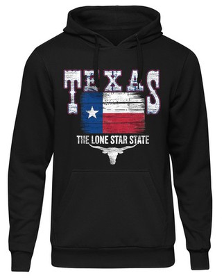Texas Kapuzenpullover | Lone Star State USA Flagge Cowboy Western