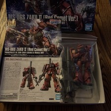 Bandai HG 1/144 MS-06S Zaku II Red Comet Ver. Gundam Gunpla Kit Complete Boxed
