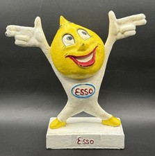 ESSO Advertising Cast Iron Bank Automotive Oil Drop Boy Bank 10&rdquo; RARE! Vintage