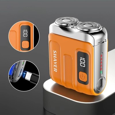 Mini Rasierer USB Wiederaufladbar Taschenformat Tragbar Elektrorasierer Rasierer für Männer