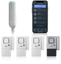 5pack Wireless Wifi Door Window Alarm with APP Alerts with Alarm Sensor for Home