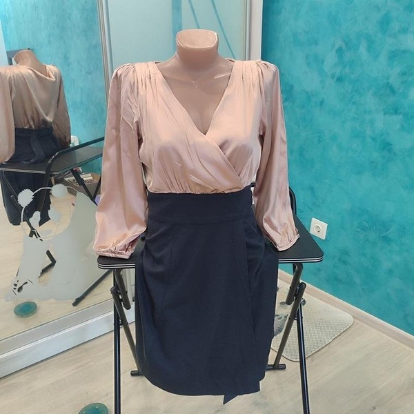 Women Diane Von Furstenberg Dress Grey Silk 36