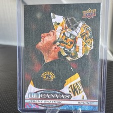 Upper Deck 2025-26 Series 1 UD Canvas Jeremy Swayman #C-62 Boston Bruins