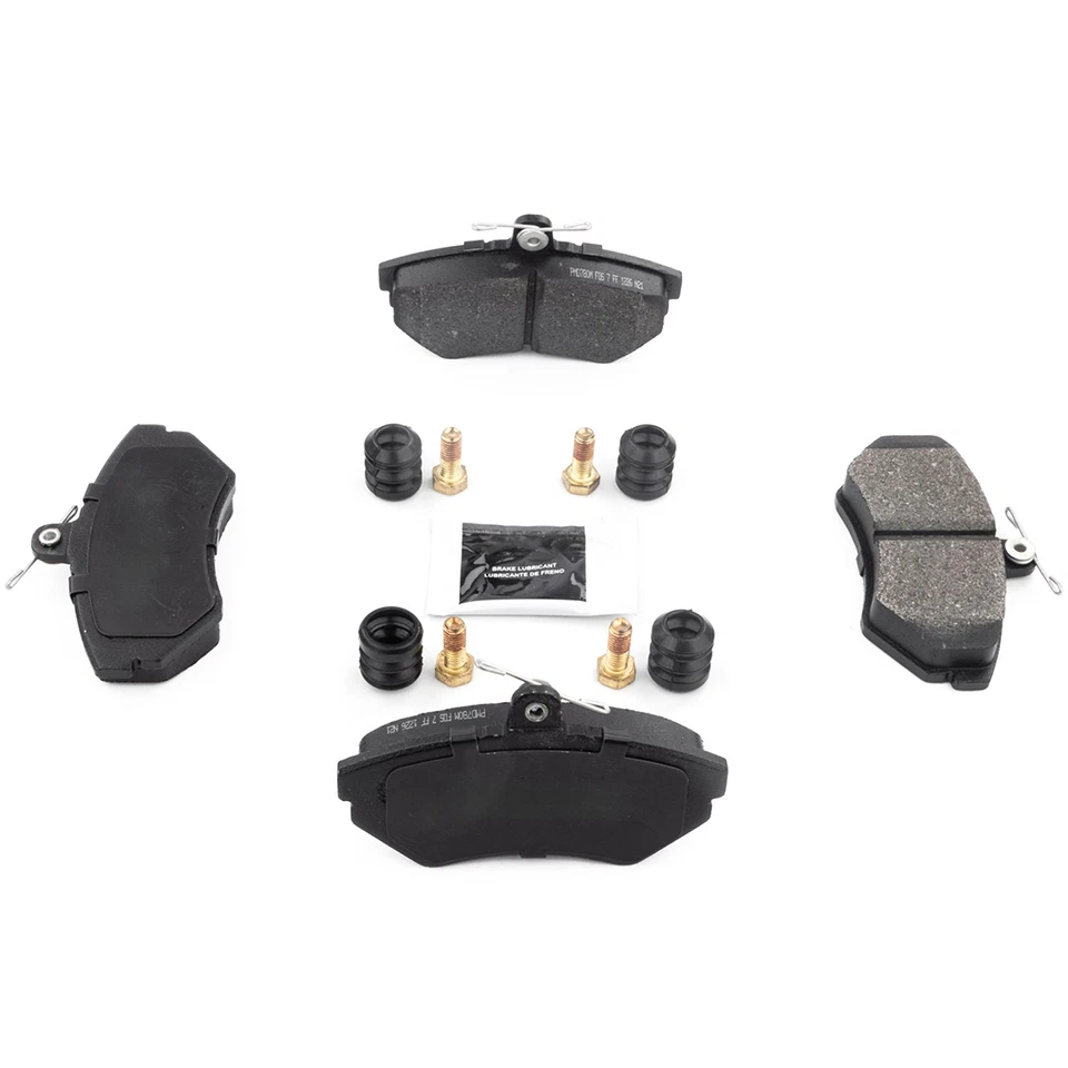 Front Disc Brake Rotors Brake Pads Kit for 1990-1991 Volkswagen Corrado - Image 2 of 4