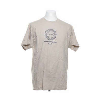 Hanes, T-shirt, Größe: L, Beige, Print, Unisex (Erwachsene) #XDr