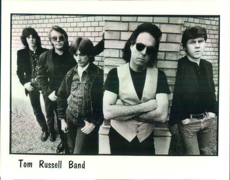 Press Photo: TOM RUSSELL BAND 8x10 B&W