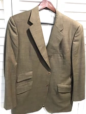 Vtg Turnbull & Asser At  Bergdoef & Goodman made in England 100% pure wool 40R