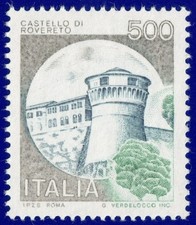 Italia Repubblica Castelli 500 Lire "varietà di Colore GRIGIO"  - Firmato Diena