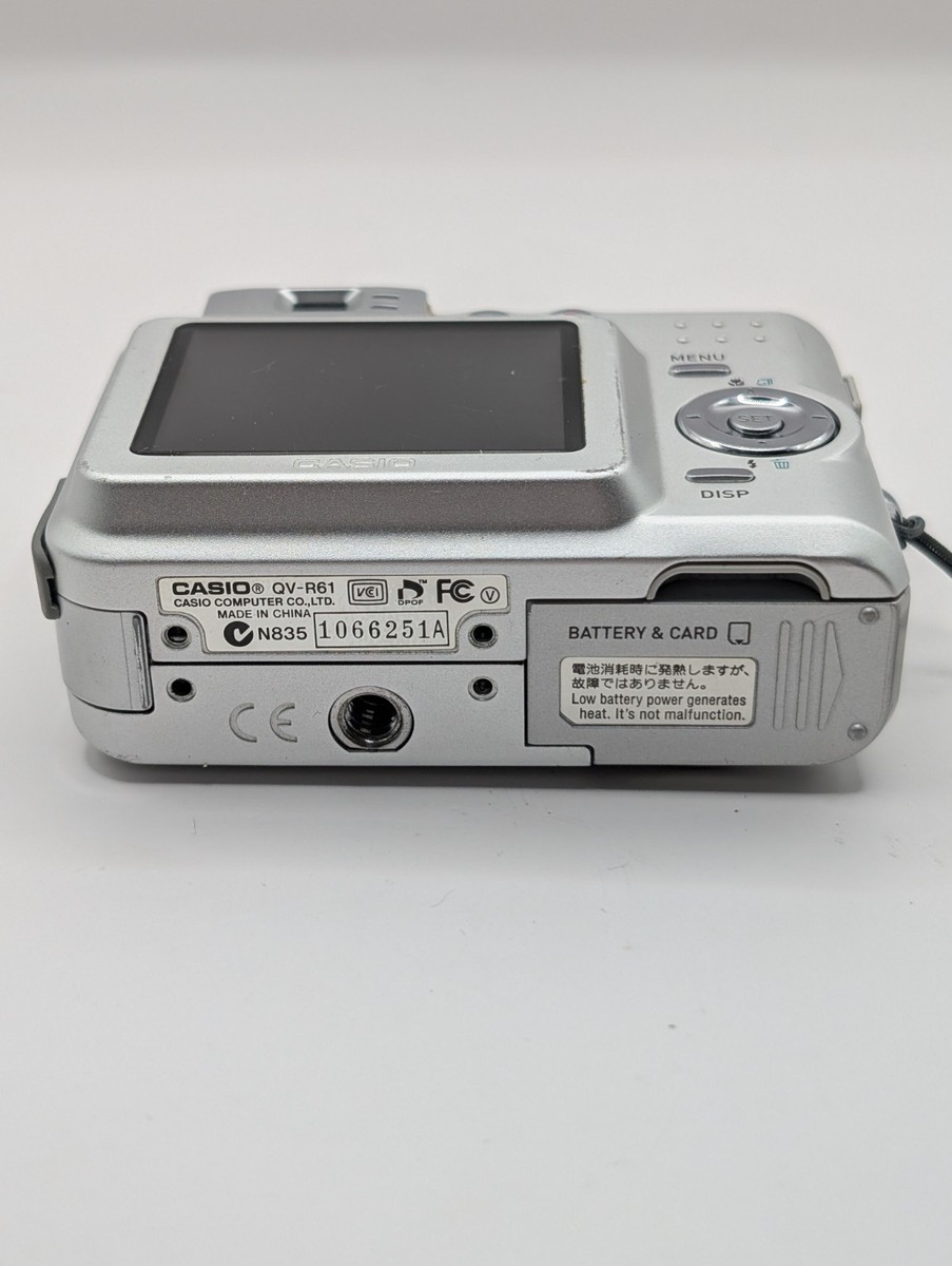 Casio QV R61 6.0MP Digital Camera - Silver for sale online | eBay
