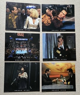 Snake Eyes 1998 original US 11x14 complete lobby set 6 cards Nicolas Cage