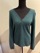 Women  s 100 Cashmere Pullover Three Button Sweater