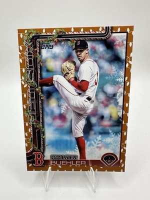 2025 Topps Holiday - Walker Buehler #H197 Gold Holiday Lights