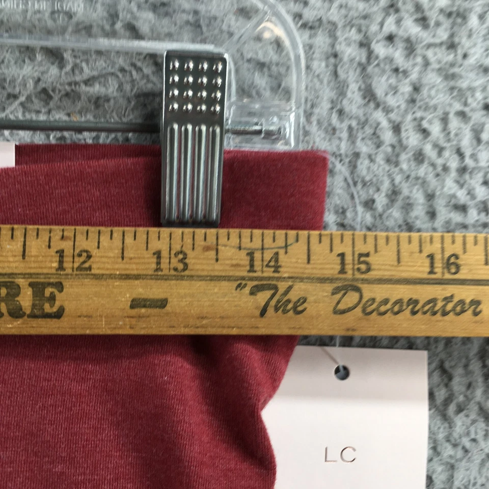 Legging Lauren Conrad para mujer M rojo mezcla de algodón tiro medio banda elástica NUEVO Foto 4 de 4