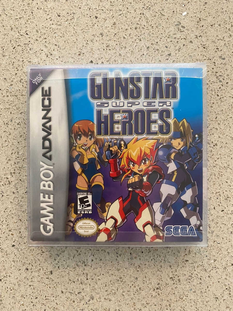 Gunstar Super Heroes Nintendo Game Boy Advance GBA COMPLETE NEAR
