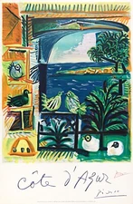 PABLO PICASSO : Blue Cote : Archival Art Print