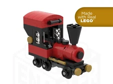 Train LEGO Ornament Christmas Tree Engine Made with Real LEGO with Instructions