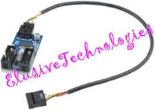 🔥 Internal 9-Pin USB Port Splitter Adapter Hub Module