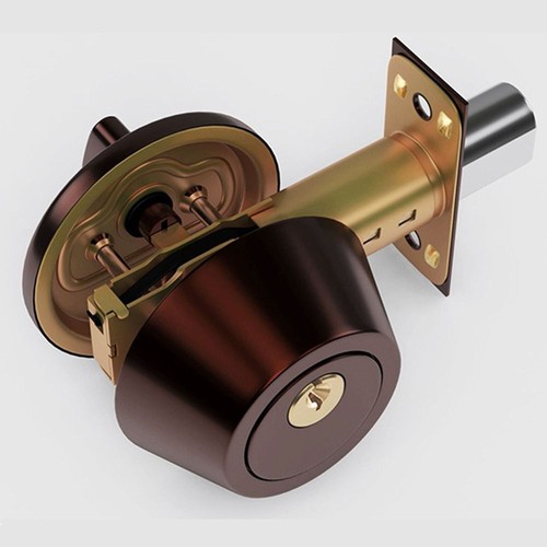 Single Side Single Cylinder Deadbolt Dead Bolt Door Lock Home Door Gate - Picture 12 of 17
