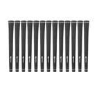 Karma Velour Black Jumbo / Oversize (+1/16") Golf Grips .600 Round - 13 GRIPS!