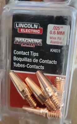 Lincoln Electric Magnum Pro .025'' Contact Tips Pack Of 5 KH831 4 Magnum Pro 100L