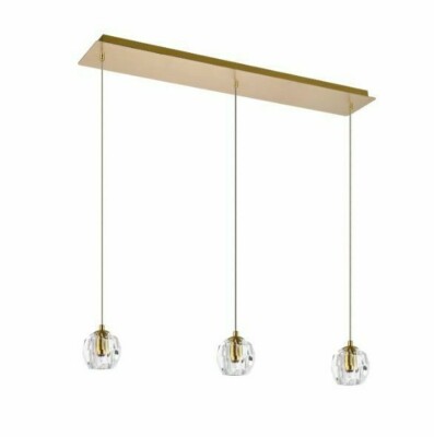 Chandelier Pendant Light Fixture Goldish Kitchen Island or Dining Room Table 28''