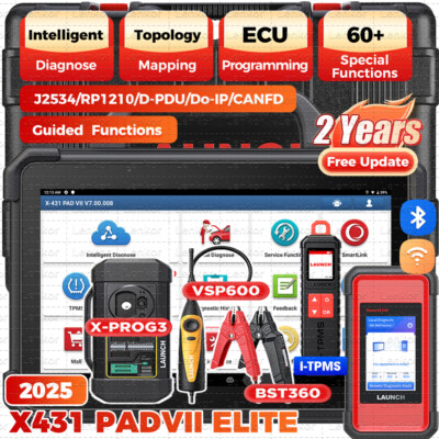 LAUNCH X431 PAD VII ELITE PAD 7 PRO Diagnostic Scanner Key Programming Coding