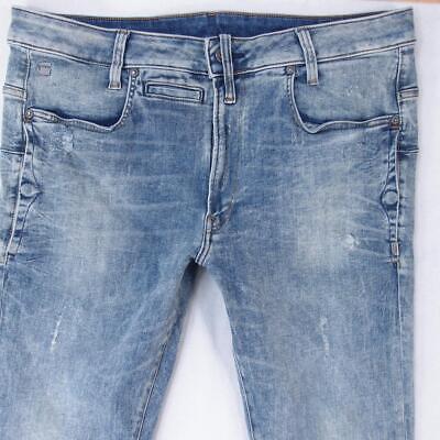 Mens G-Star D-STAQ 3D SUPER SLIM Stretch Slim Straight Blue Jeans