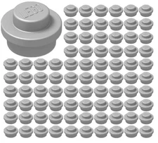 ☀️Lego 1x1 Flat Silver Round Plates x100 Dots Stud Part Piece Bulk Legos #4073