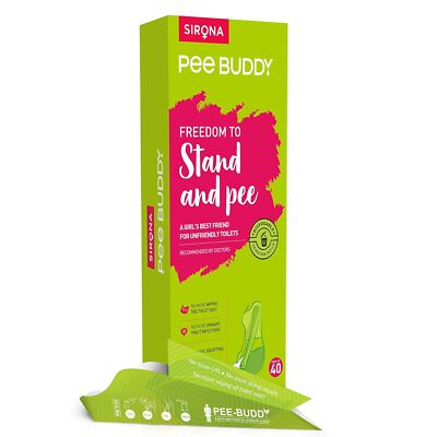 PEE BUDDY Weibliches Urinieren Einweg Trichter Gerät | Auslaufsicherer Stände...