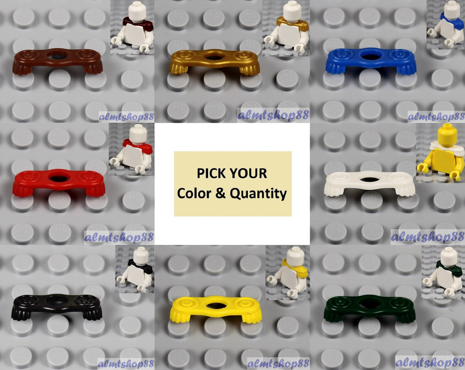 LEGO - Epaulettes - PICK YOUR COLOR- Minifig Shoulder Pad Soldier 