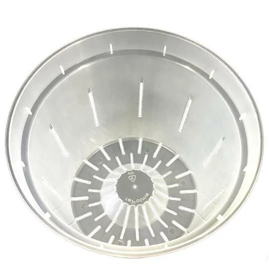 Macetas de orquídea transparentes ranuradas de 6" de rePotme - Paquete de 3 (cristalina) Foto 3 de 4