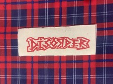 Disorder DIY Patch- Punk Crust Black Flag Off Leftover Crack Oi