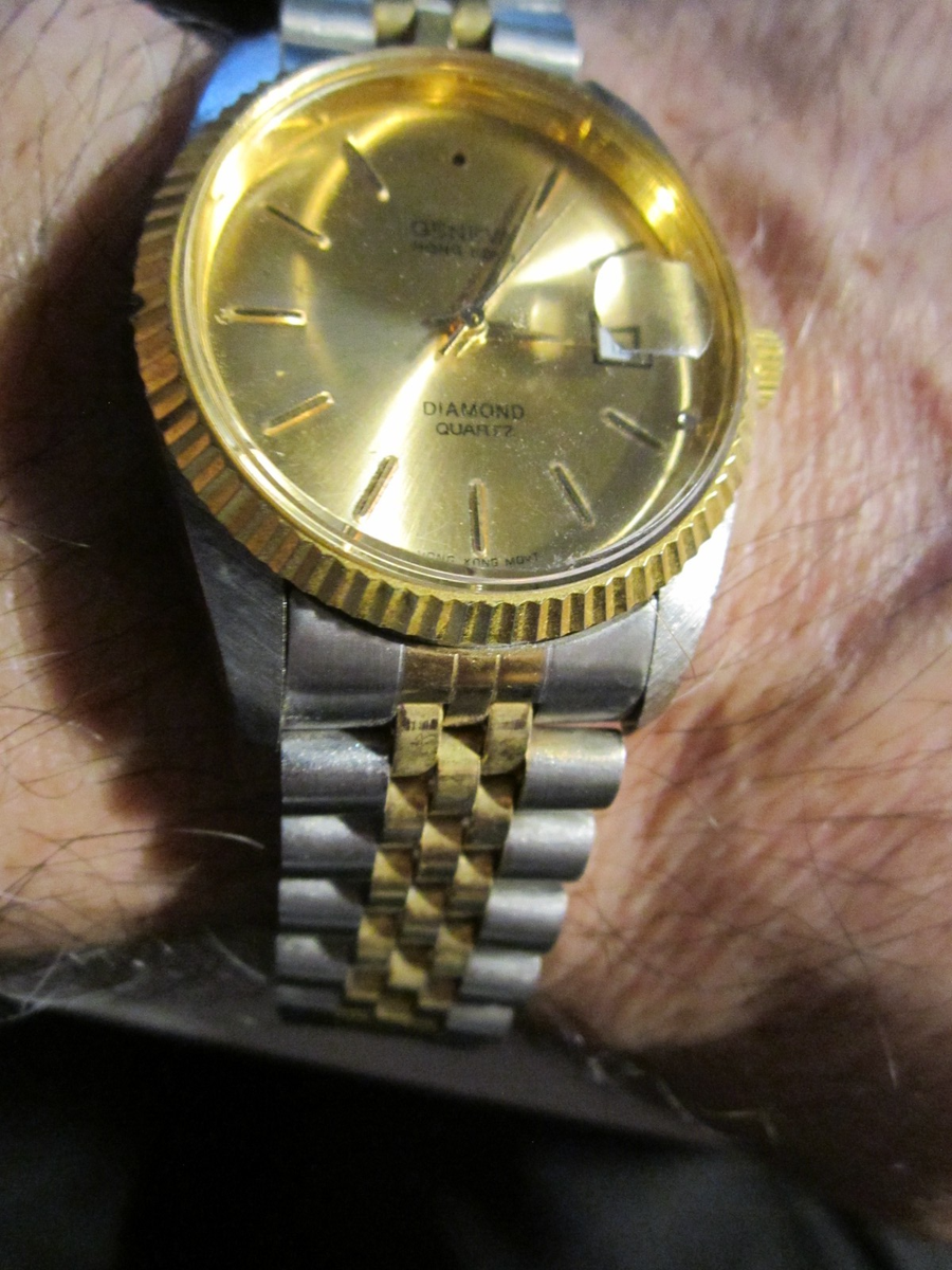 GENEVA HONG KONG DIAMOND QUARTZ WATCH FITS UP TO 8
