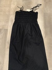 a new day black stripless dress L,M