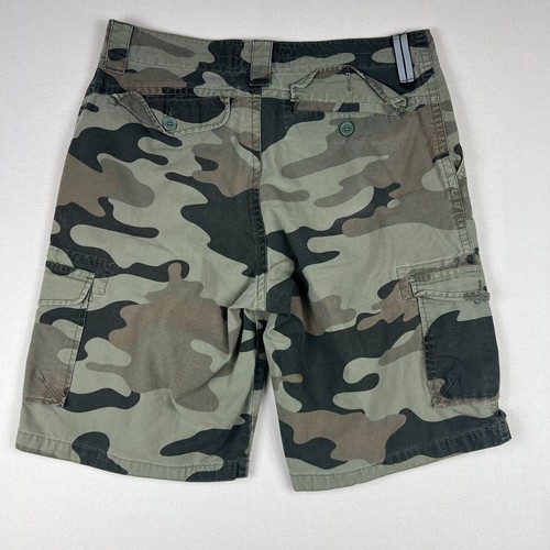 Oakley Cargo Shorts Uomo 34W Camouflage Regular Fit 9'' Verde Mimetico Nero Grigio - Foto 7 di 11