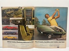 Vintage Ford Mustang Magazin Druckanzeige (1973)