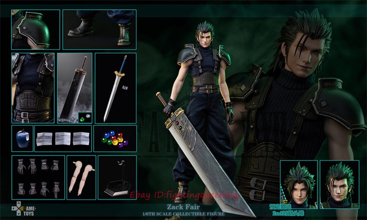 GAMETOYS GT-005 F Fantasy Zack Fair 1/6 Scale Action Figure