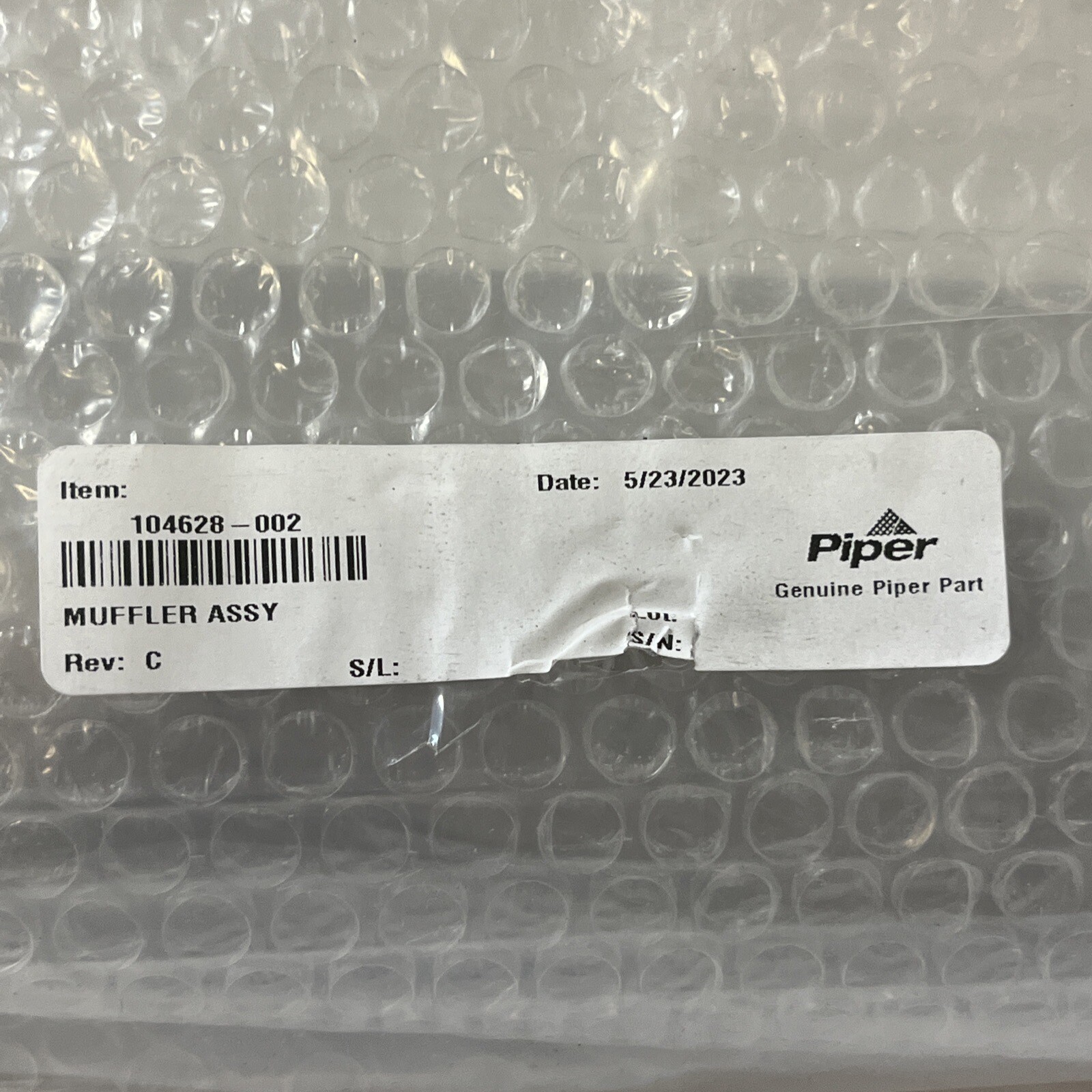 Piper 104628-002 Muffler Assembly