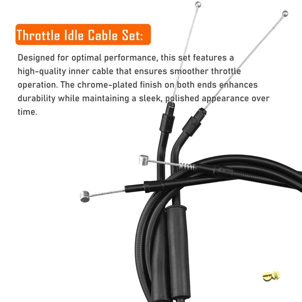 Kit de cables de embrague de freno Ape Extended Touring de 14" para Harley 2000-2006 sin crucero Foto 4 de 4