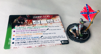 HorrorClix Johnny Dead #091 Silber Selten Figur Modell Vintage Horror Clix