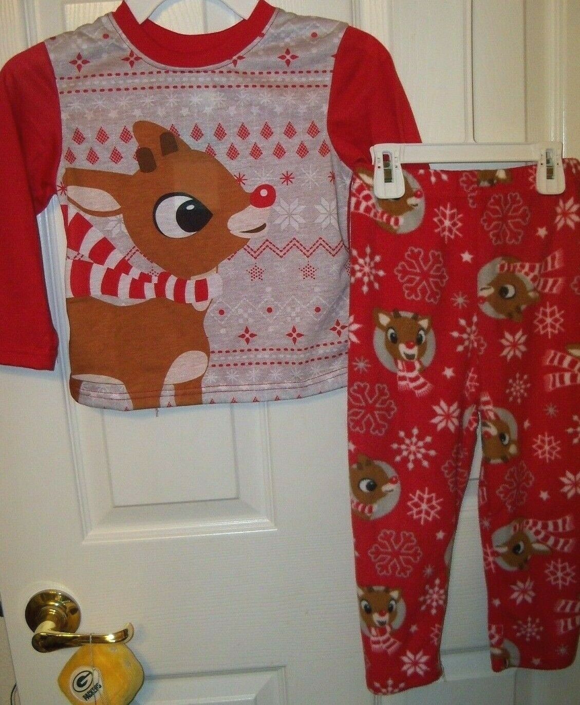 Rudolph The Red Nosed Reindeer Christmas Two Piece Pajama PJ Set Size 4 ...