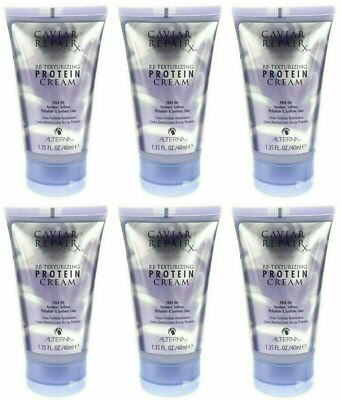 LOT 6 ALTERNA CAVIAR REPAIR RX RE TEXTURIZING PROTEIN CREAM TRAVEL SIZE 1.35 OZ