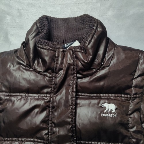 PREDATOR Women Large Brown Full Zip Down Puffer Vest - Picture 11 of 19