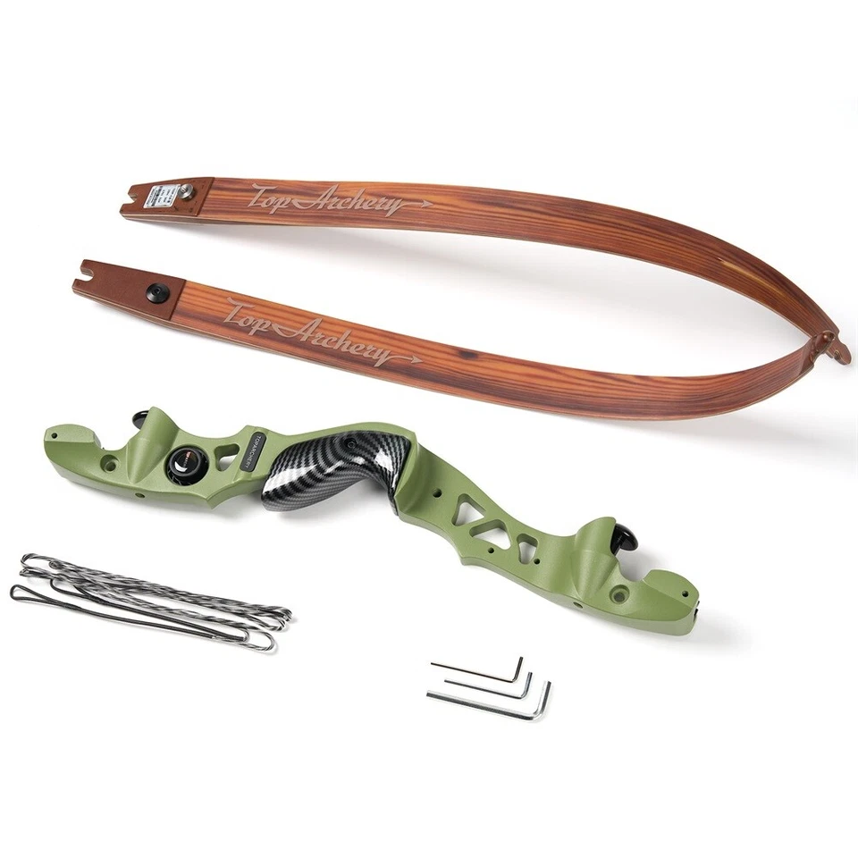 25-60#Archery 62" ILF Recurve Bow 19" Riser / Laminated Limbs for Hunting Target - Image 4 of 4