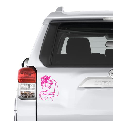 Rosie the Riveter Vinyl Decal Sticker 2 Sizes 13 Colors Girl Power Custom - Bild 2 von 19