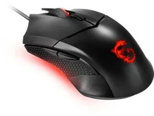 MSI Clutch GM08 Gaming Mouse, 4200 DPI, Optical Sensor, 3 Adjustable Weights, Re