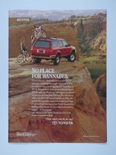 1993 Toyota 4Runner SR5 Vintage Mountain Bike Original Print Ad 8.5 x 11"